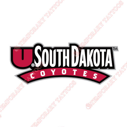 South Dakota Coyotes Customize Temporary Tattoos Stickers NO.6222